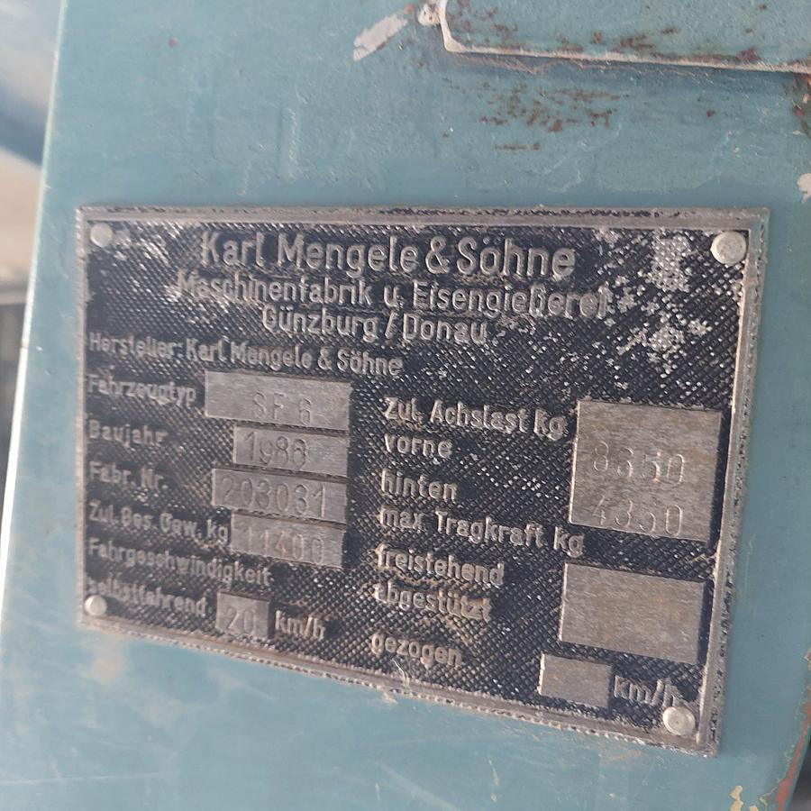Gebraucht Mengele SF 6000