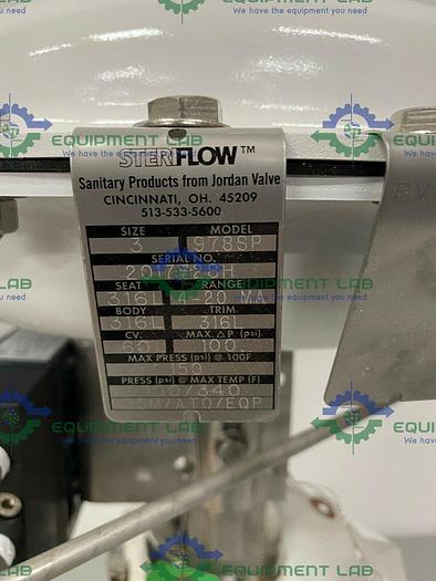 Steriflow 978SP 3" Reverse Acting Actuator w/ Siemens PS2 HART Positioner