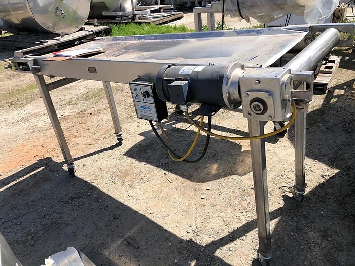 Used Conveyor, Belt, 24" x 6', S/st, Inspection, Variable Speed #S743799