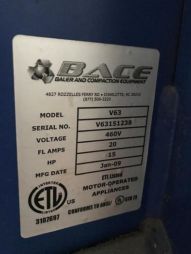Used 2009 BACE COMPACTOR/BALER
