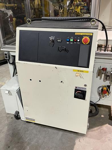 Used FANUC M10iA/10S 10KG X 1098MM H-REACH 6 AXIS ROBOTIC CELL WITH R30iA CONTROLLER