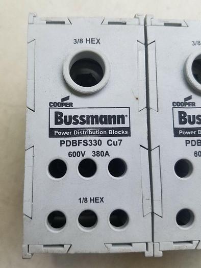 Used BUSSMANN PDBFS330 Cu7 POWER DISTRIBUTION BLOCK