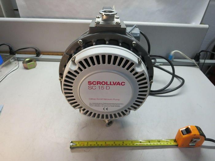 Used Scrollvac, SC 15 D, Vacuum Pump,Oilfree,115 VAC,60 HZ,1 PH,For Parts &/Or Repair
