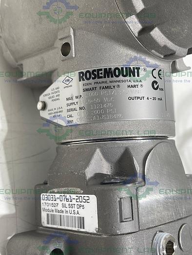 Rosemount 3051 Pressure Transmitter w/ Stainless Steel, Cord Flush Flanged Seal
