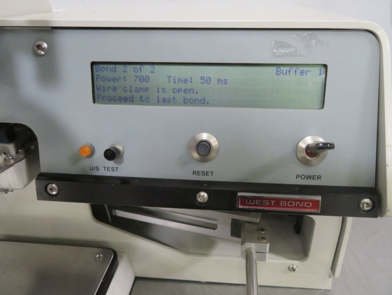 Used West-Bond 7600C Deep Access 90° Feed Wedge Wire Bonder (refurbished)