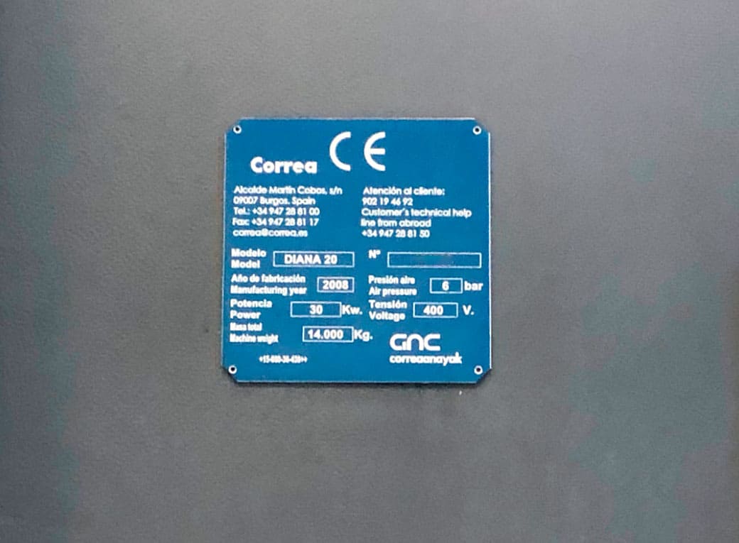 Used Nicolas Correa Diana 20 - Milling Machine - 2008