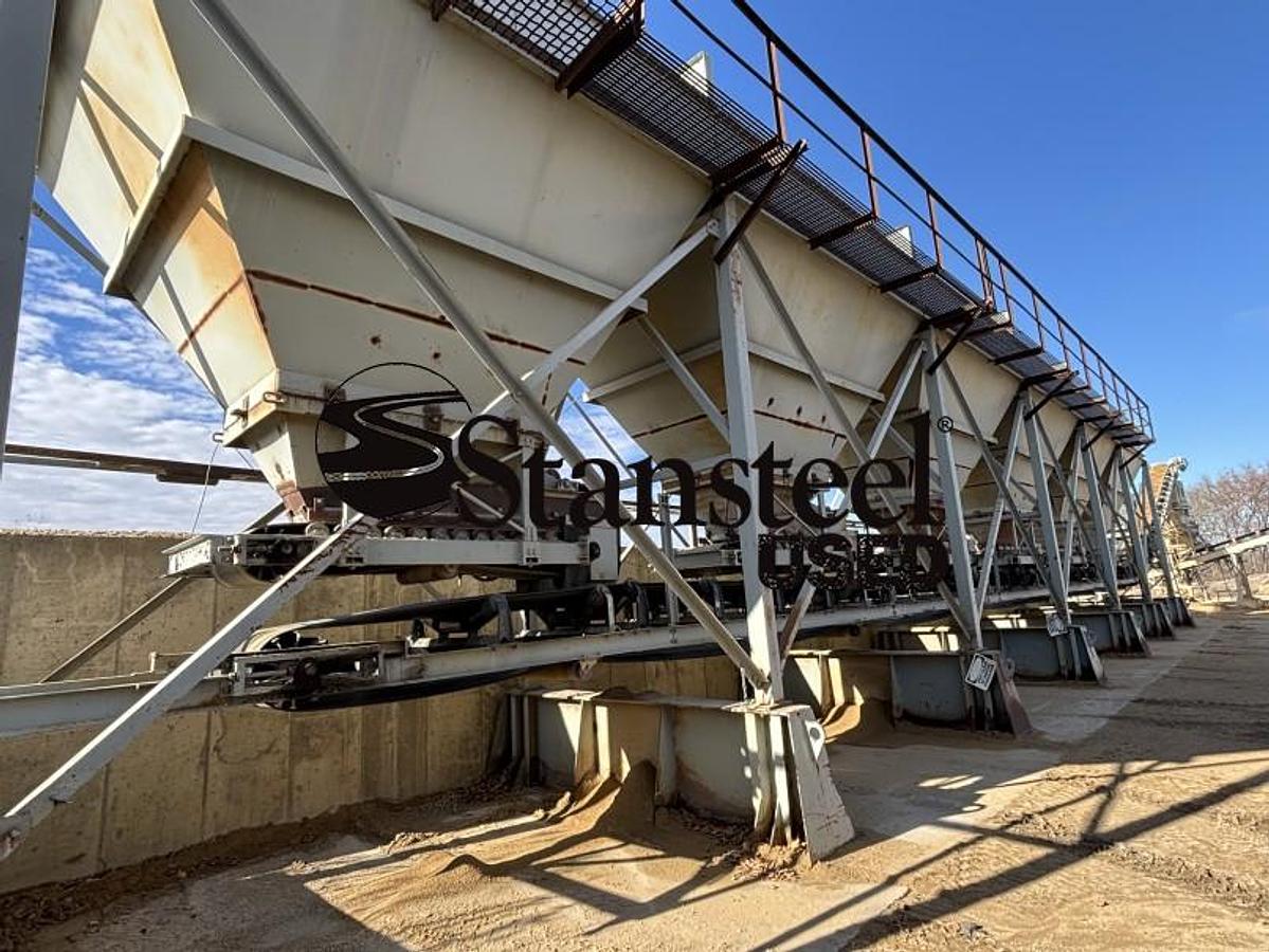 Used Stationary Six (6) Bin Cold Feed System