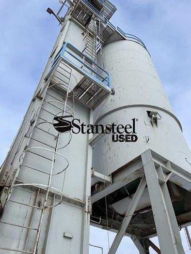 Used Bituma® 70 Ton Portable Weigh Batching Silo with Bucket Elevator