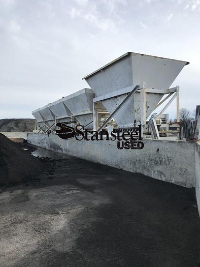 Used Stationary (4) Four + (1) One Bin Cold Feed System