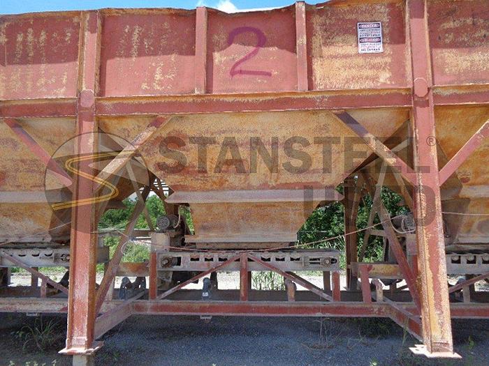 Used (4) Four Bin Stationary Cold Feed System