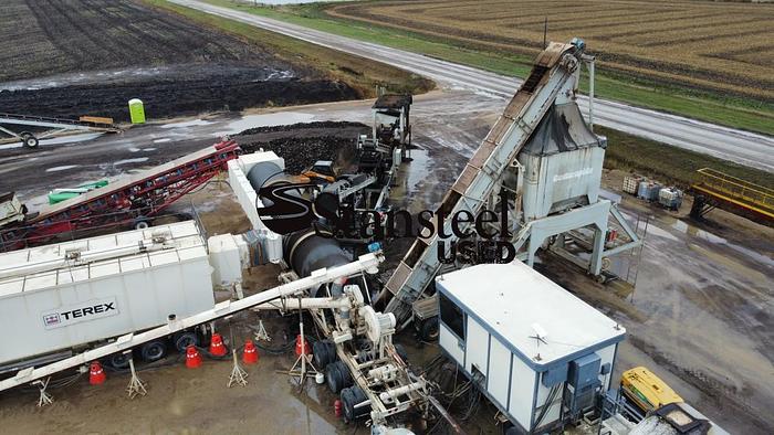 Used Terex Factory Rate @ 275 TPH Portable Counterflow Drum Plant