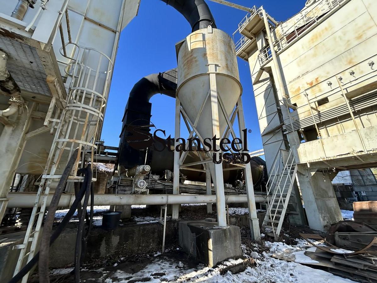 Used Cedarapids / Standard Havens 52,000 CFM Stationary Baghouse with Cyclone