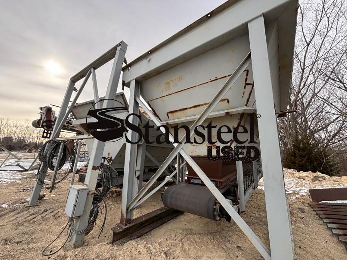 Used Stationary Six (6) Bin Cold Feed System