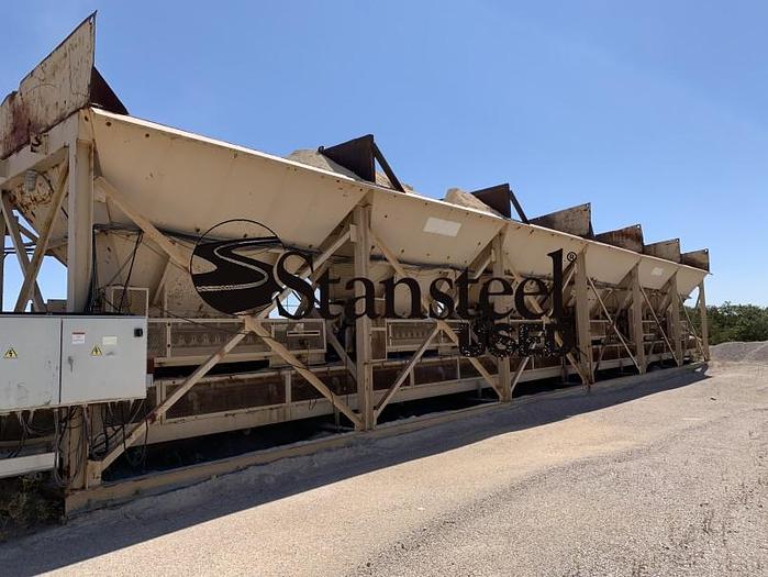 Used Six (6) Bin Stationary Cold Feed System