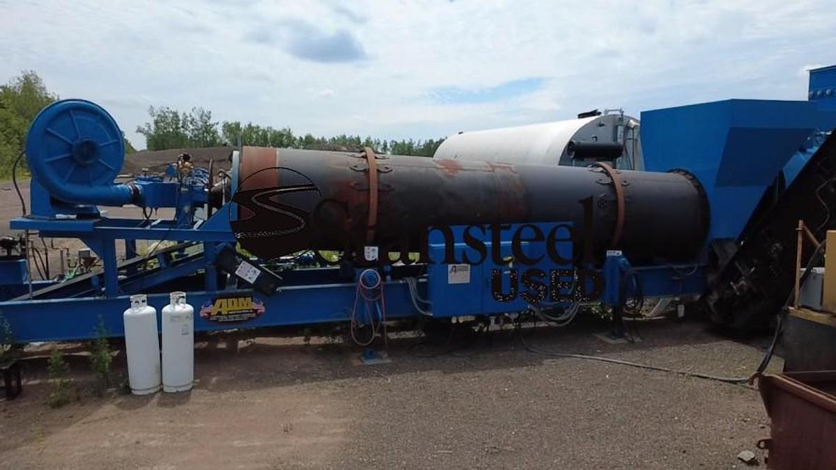 Used ADM Portable Parallel Flow Drum Mix Plant