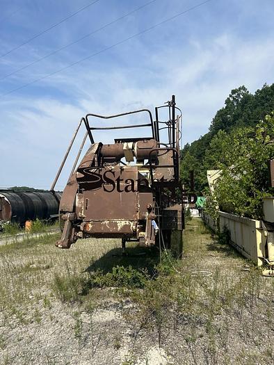 Used BITUMA Portable Self Erect Storage Silo & Portable Main Drag Slat Conveyor