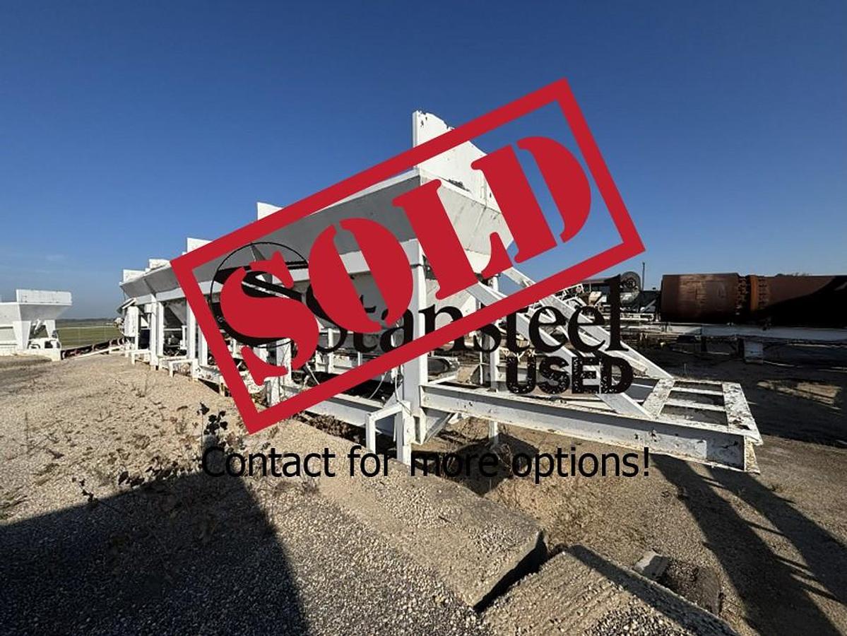 Used Portable Four (4) Bin Cold Feed System