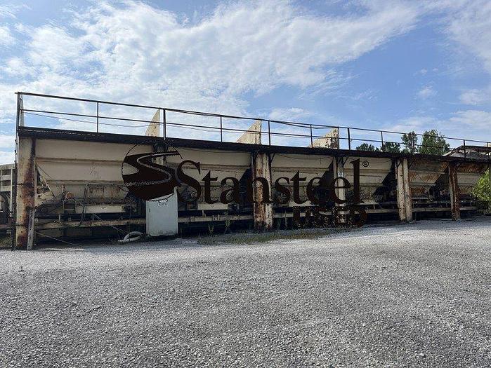 Used Stationary (6) Six Bin Cold Feed System