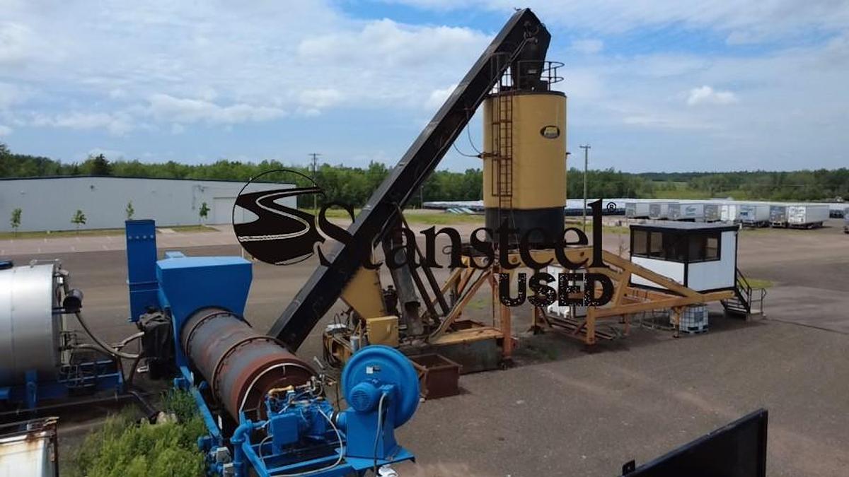 Used ADM Portable Parallel Flow Drum Mix Plant