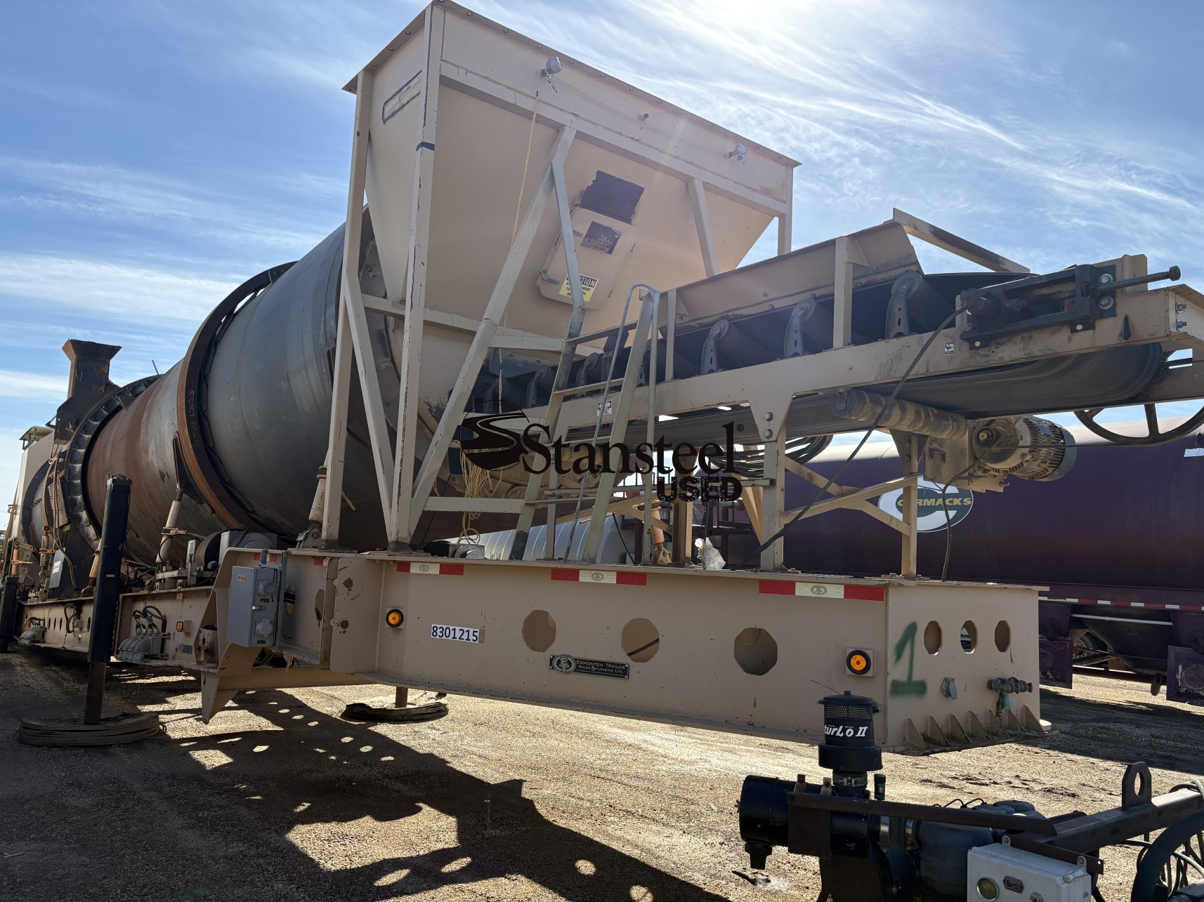 Used Complete 400 TPH Portable Counterflow Drum Plant