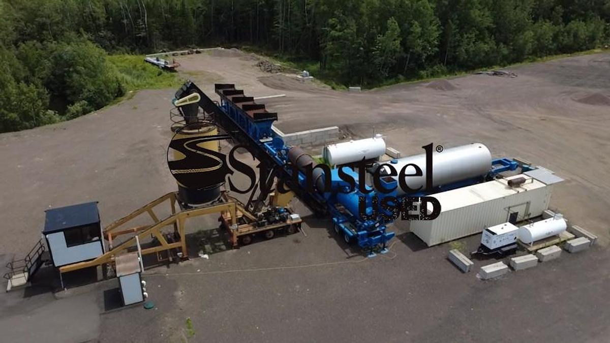 Used ADM Portable Parallel Flow Drum Mix Plant