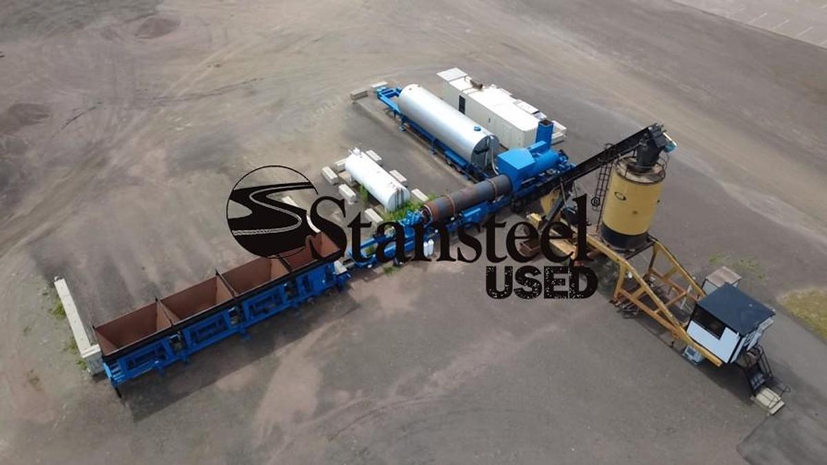 Used ADM Portable Parallel Flow Drum Mix Plant