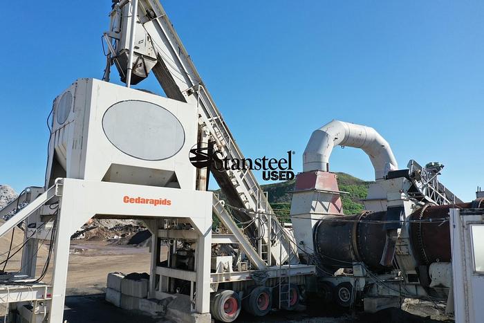 Used CEDARAPIDS 400TPH Portable Parallel Flow Drum Plant