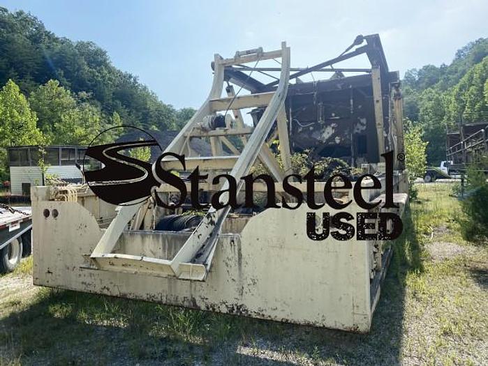 Used BITUMA Portable Self Erect Storage Silo & Portable Main Drag Slat Conveyor