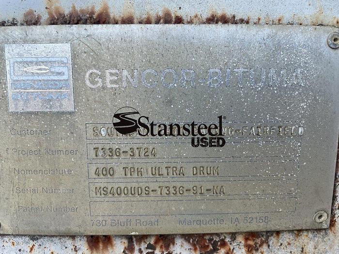 Used Gencor® Ultra® 400 Stationary Counterflow Drum