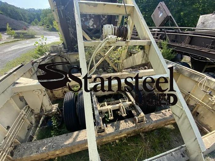 Used BITUMA Portable Self Erect Storage Silo & Portable Main Drag Slat Conveyor