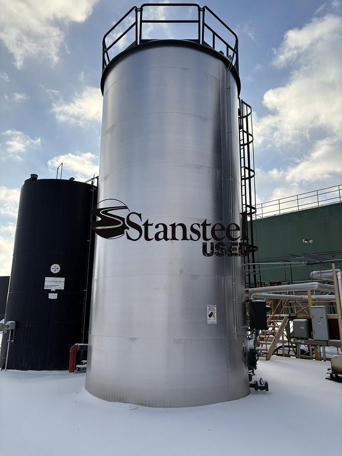 Used Heatec 15,000 Gallon Vertical Emulsion Tank