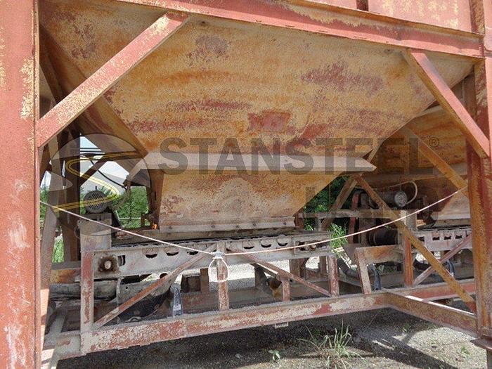Used (4) Four Bin Stationary Cold Feed System