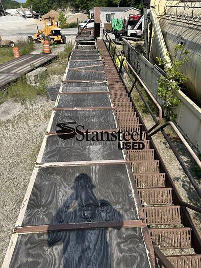 Used BITUMA Portable Self Erect Storage Silo & Portable Main Drag Slat Conveyor