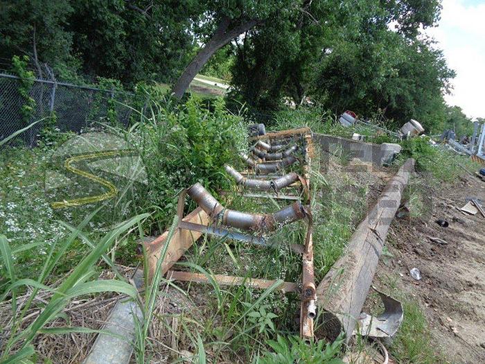 Used (4) Four Bin Stationary Cold Feed System