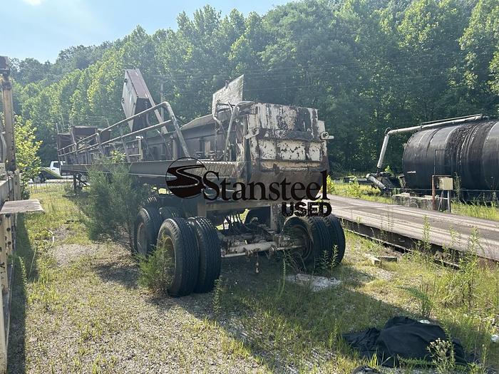 Used BITUMA Portable Self Erect Storage Silo & Portable Main Drag Slat Conveyor