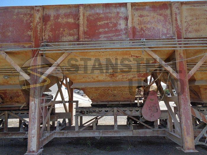 Used (4) Four Bin Stationary Cold Feed System