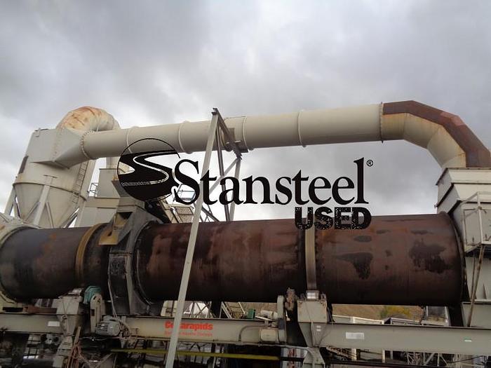 Used Cedarapids Stationary 400 TPH Counterflow Drum and Baghouse Combo