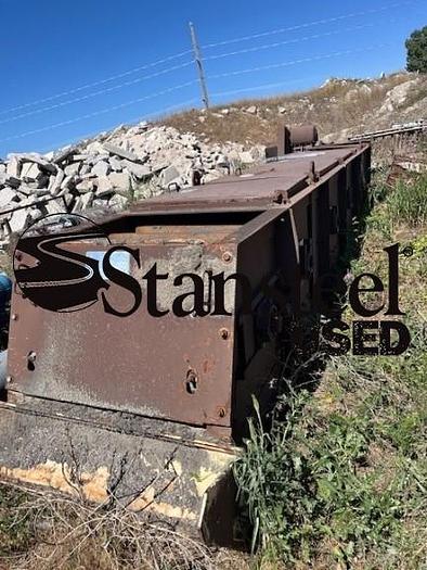 Used Horizontal Bintop Transfer Slat Conveyor