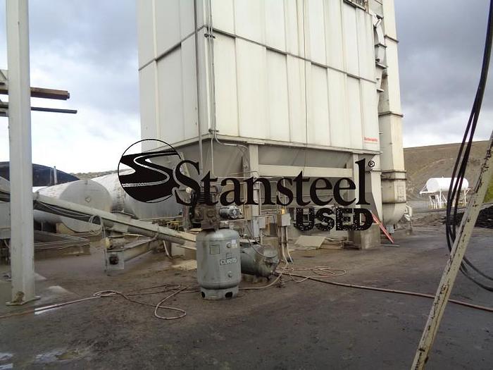 Used Cedarapids Stationary 400 TPH Counterflow Drum and Baghouse Combo