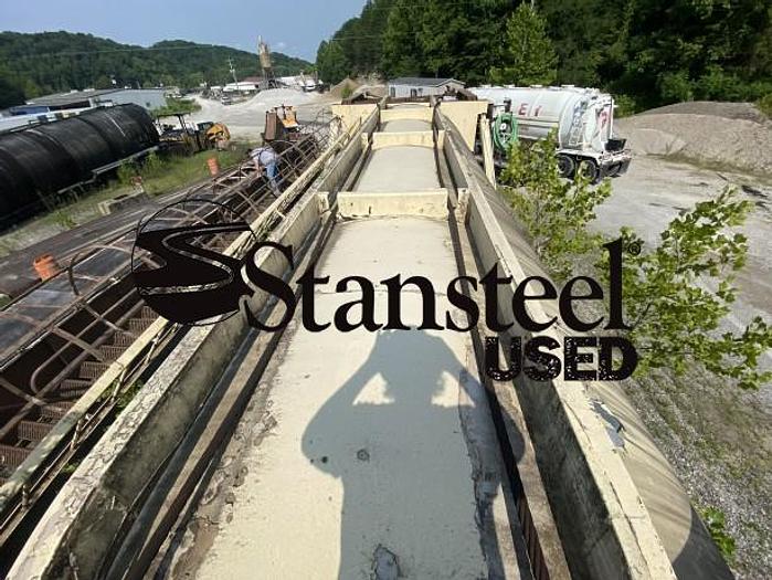 Used BITUMA Portable Self Erect Storage Silo & Portable Main Drag Slat Conveyor