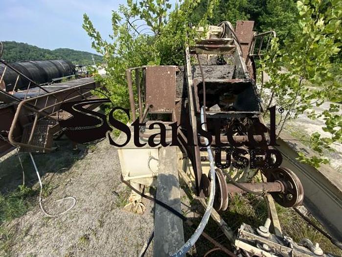 Used BITUMA Portable Self Erect Storage Silo & Portable Main Drag Slat Conveyor