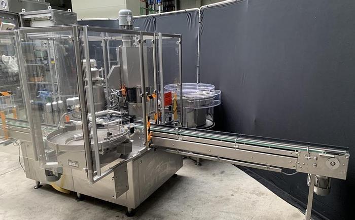 Used J 14607 D - Liquid Filler / Dropper Inserter / Screw Capper BAUSCH + STRÖBEL KSF 3020