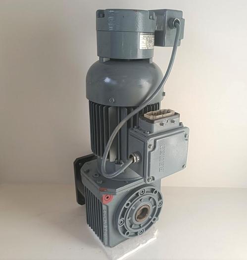 Gebraucht Kegelrad Getriebemotor mit Bremse, 58rpm, SG3-14/DK84-200L-V3618, Bauer, gebraucht-Top