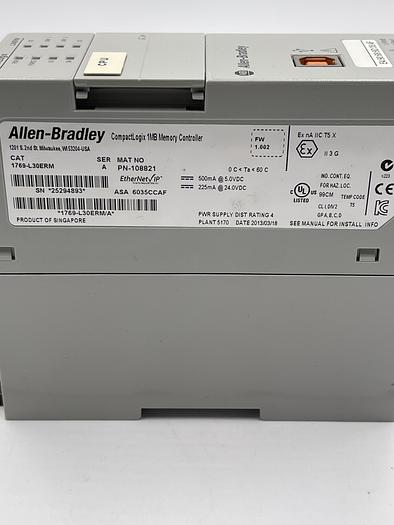 Used Allen-Bradley 1769-L30ERM SER A 
