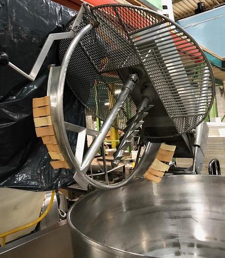 Used 60 GALLON ESCAN TWIN ACTION MIXING KETTLE - S/S - 40 PSI