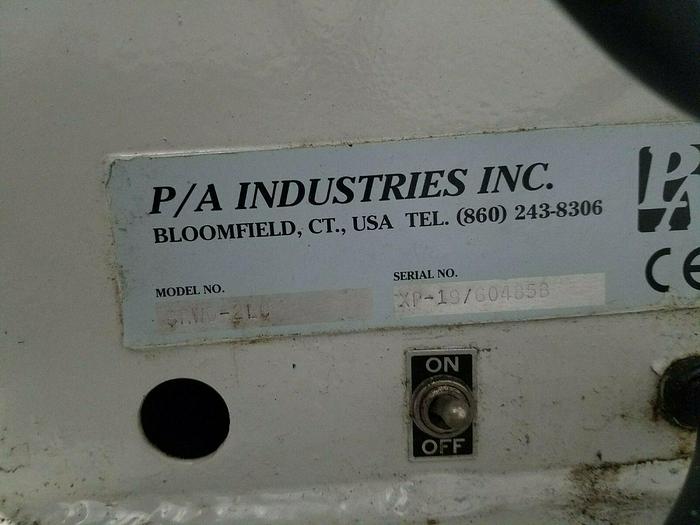 Used PA Industries Motorized Material Stock Reel with Paper Interleaf