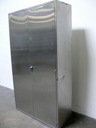 Used Stainless Steel Storage Cabinet  16" x 47" x 80"