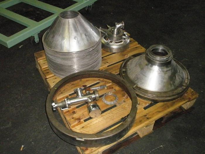 Used Centrifuge, Disc, Batch, Solid Wall, Alfa Laval, SRG-214, 20 #S736638