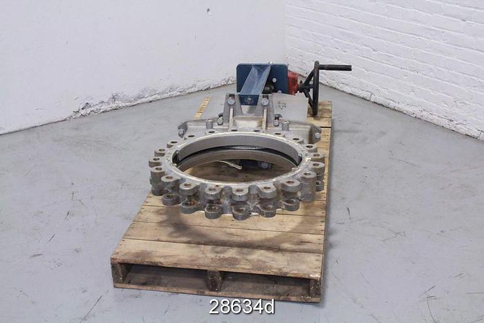Used Fabri 20" Hand Operated Knife Gate Valve #28634