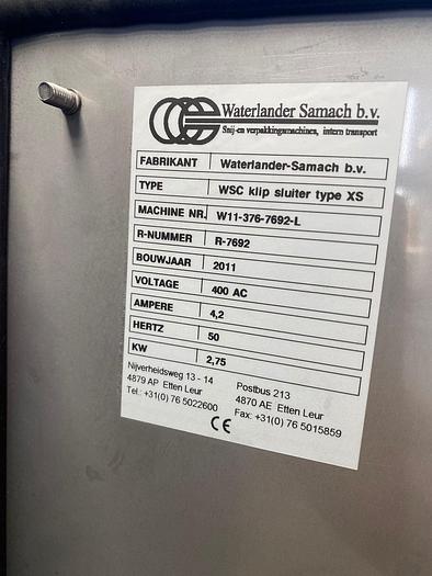 Gebruikt 2011 Waterlander Samach b.v. Clipmachine (WSC clip sluiter XS, R-7692)